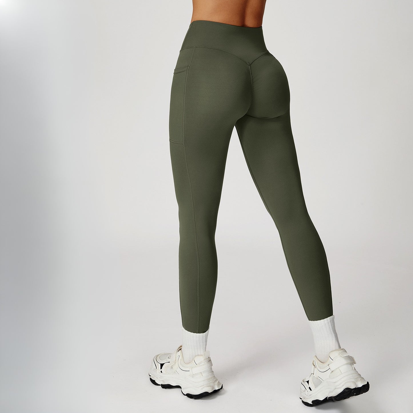Cross-Waist Pocket Leggings