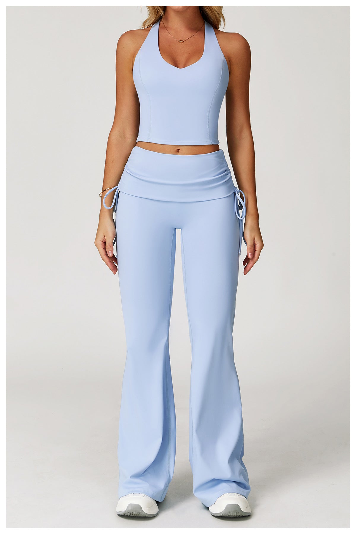 Racer Back Top & Flare Pants Set
