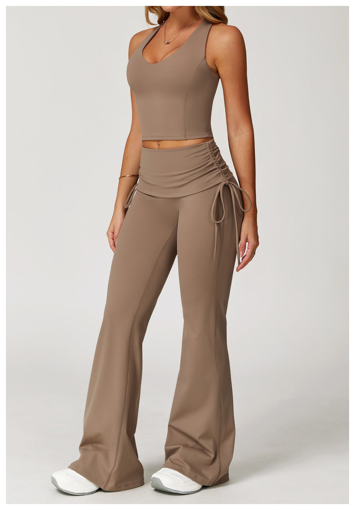 Racer Back Top & Flare Pants Set