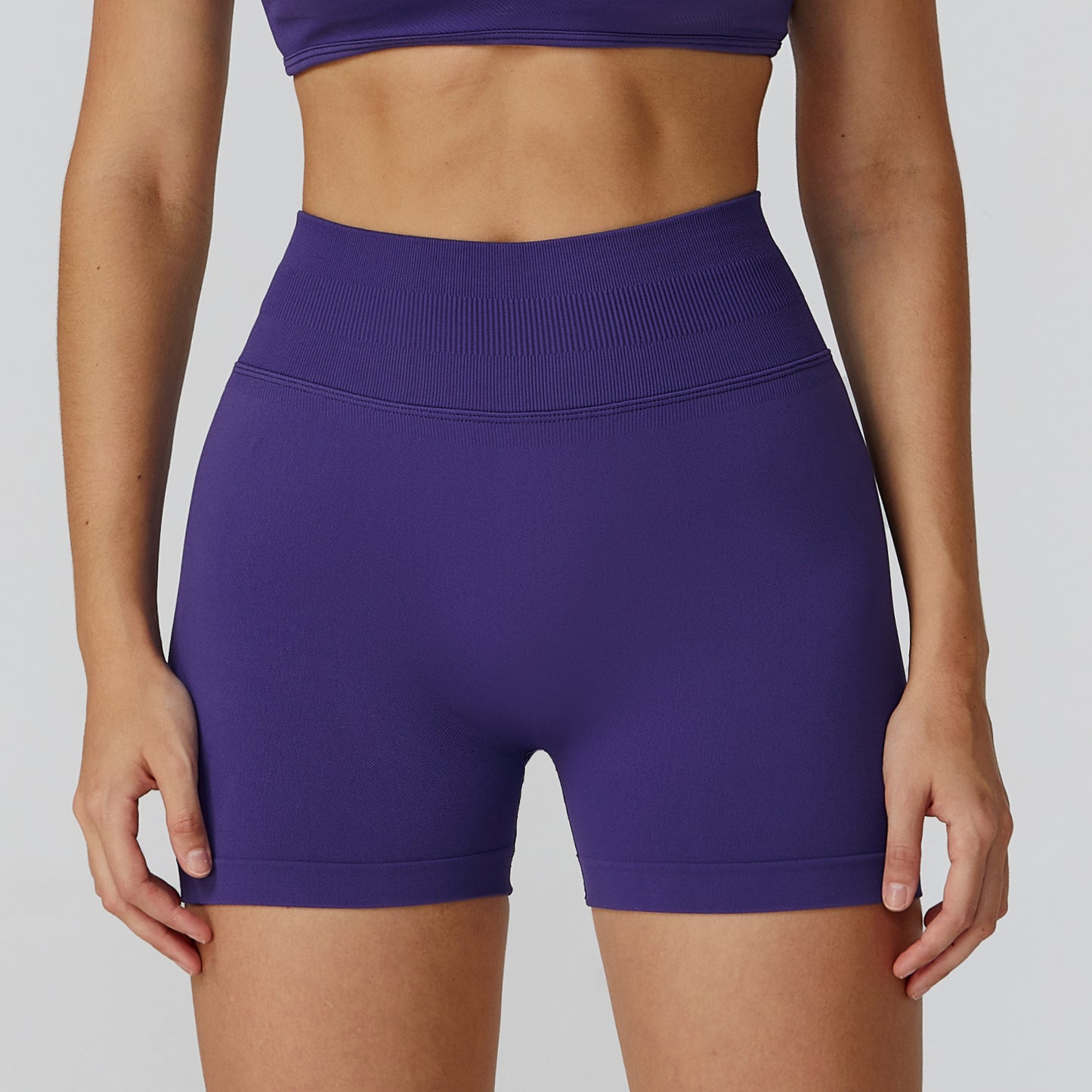 High-Waist Seamless Compression Shorts