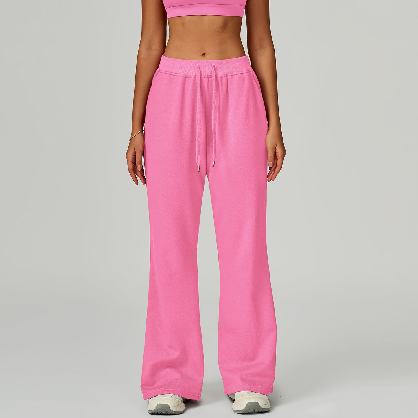 FlowEase High-Waist Wide-Leg Training Pants