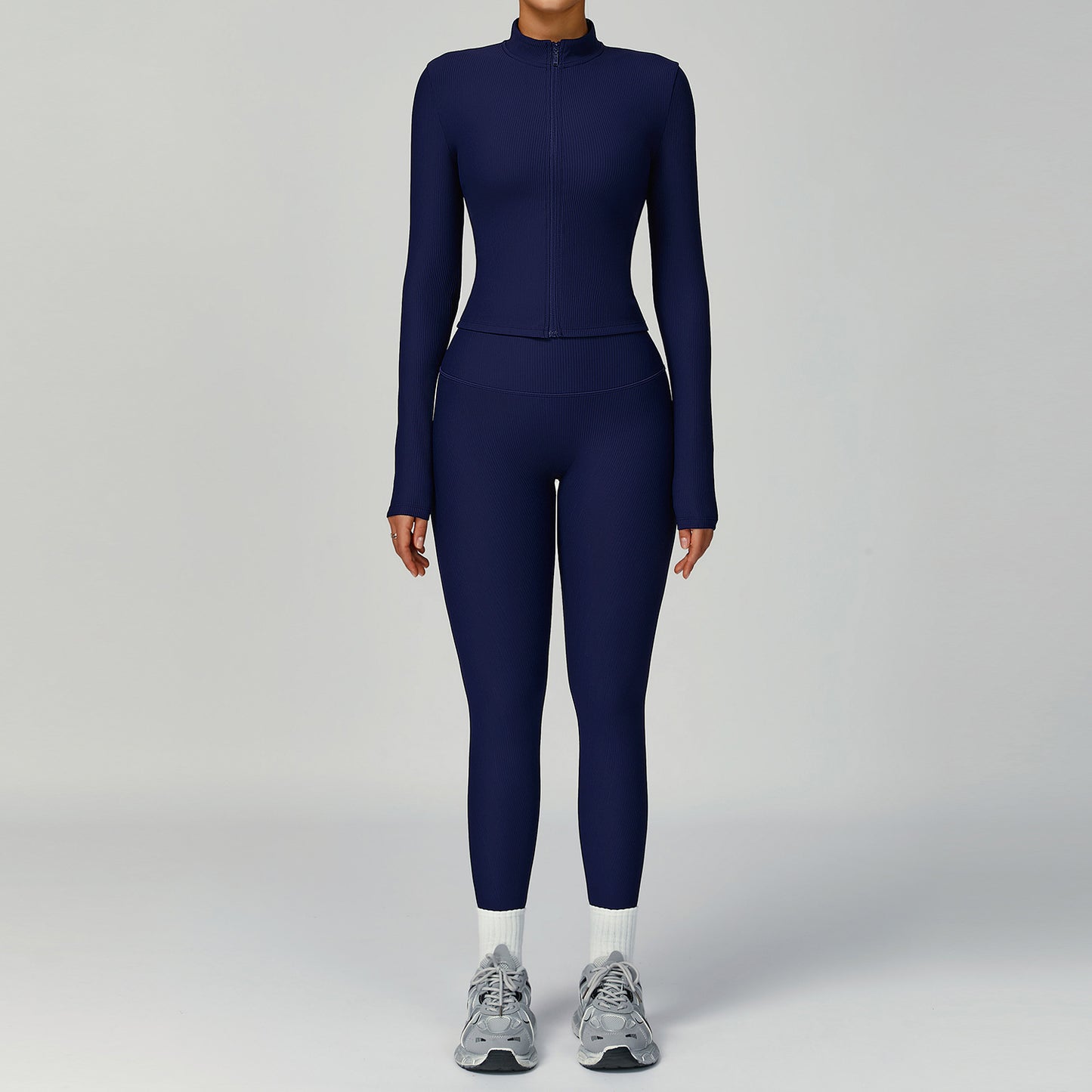 Zip-Up Performance Jacket & High-Waist Legging Set