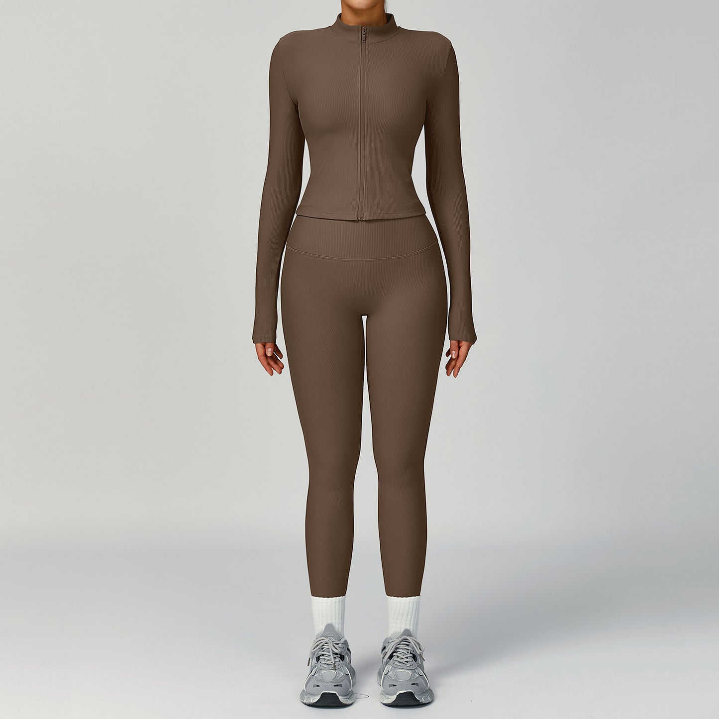 Zip-Up Performance Jacket & High-Waist Legging Set