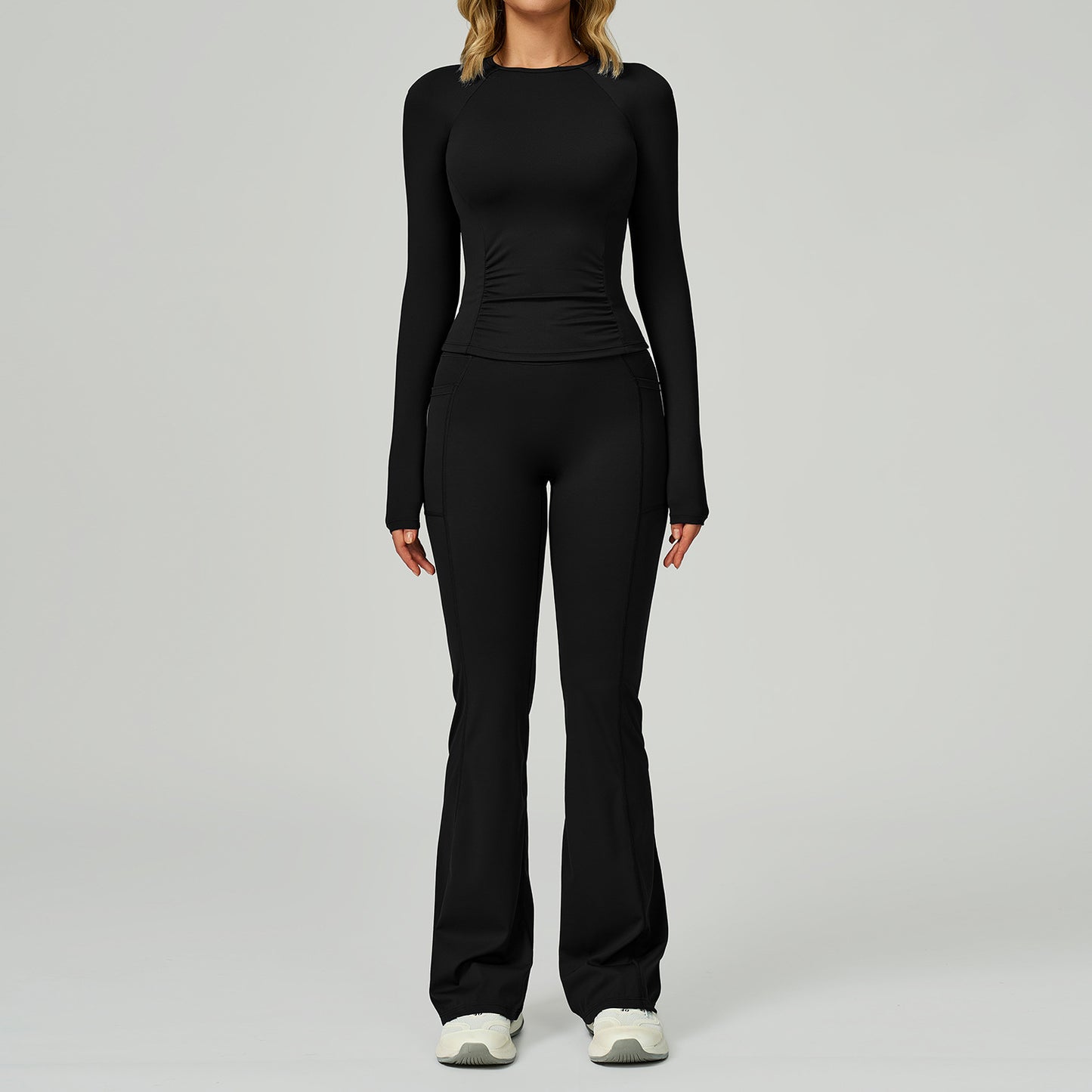 SculptFit Long Sleeve & Flare Pant Set