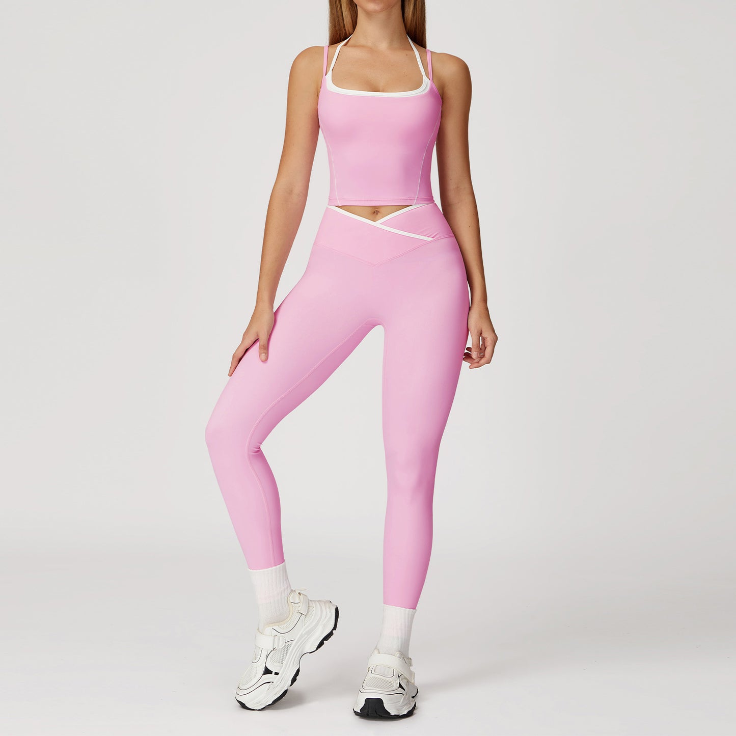 CurveFlex Strappy Tank & V-Waist Leggings Set