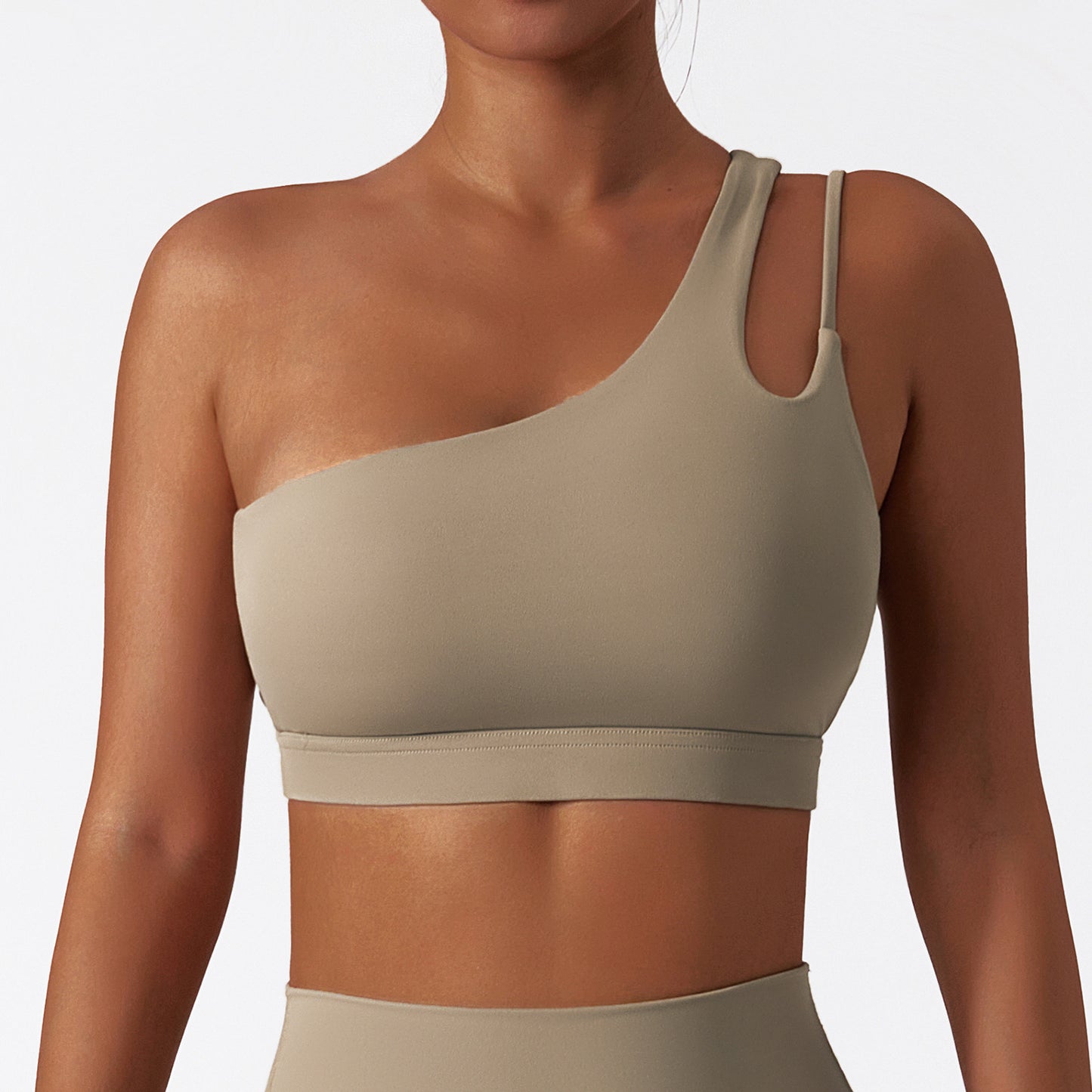 Asymmetry One-Shoulder Sports Bra