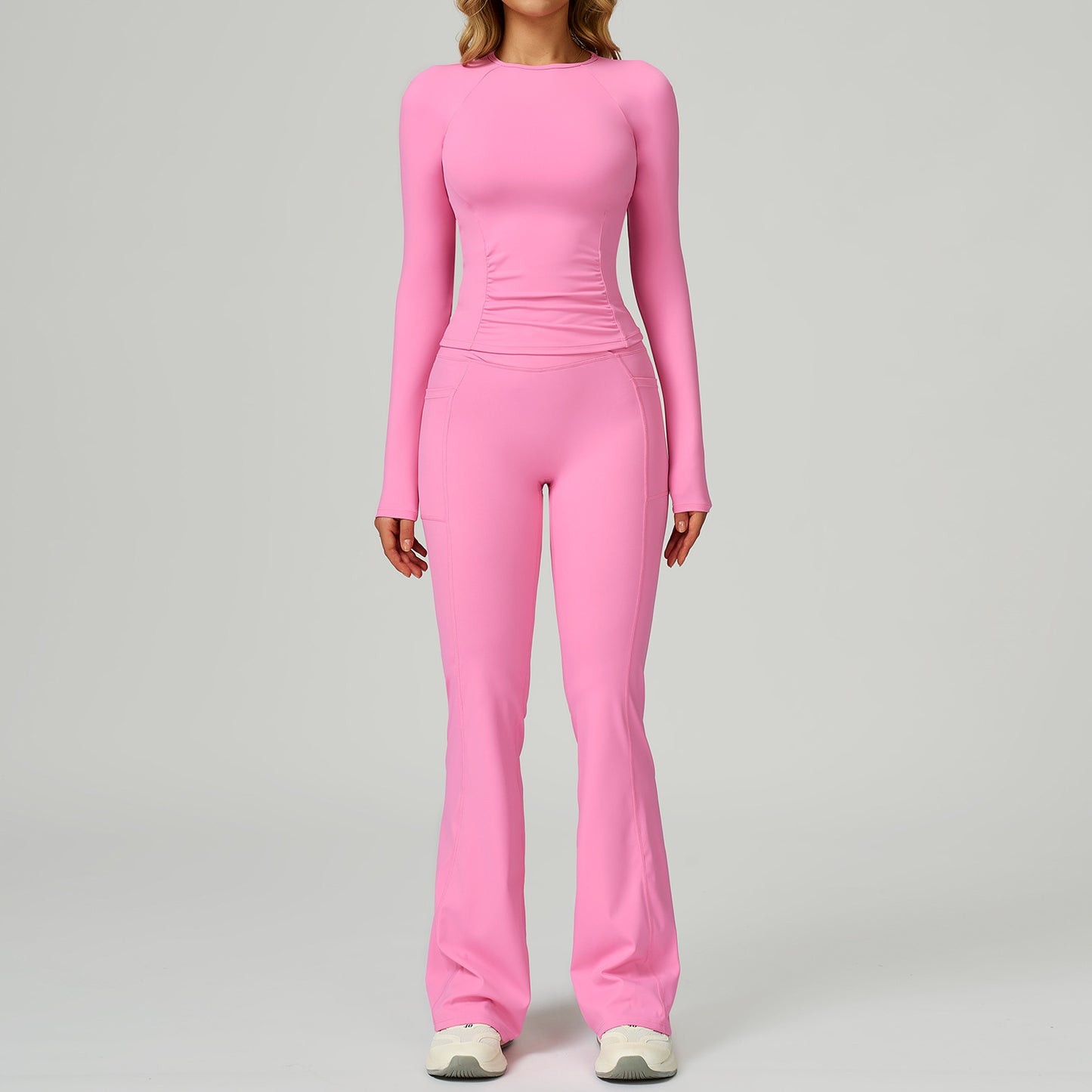 SculptFit Long Sleeve & Flare Pant Set