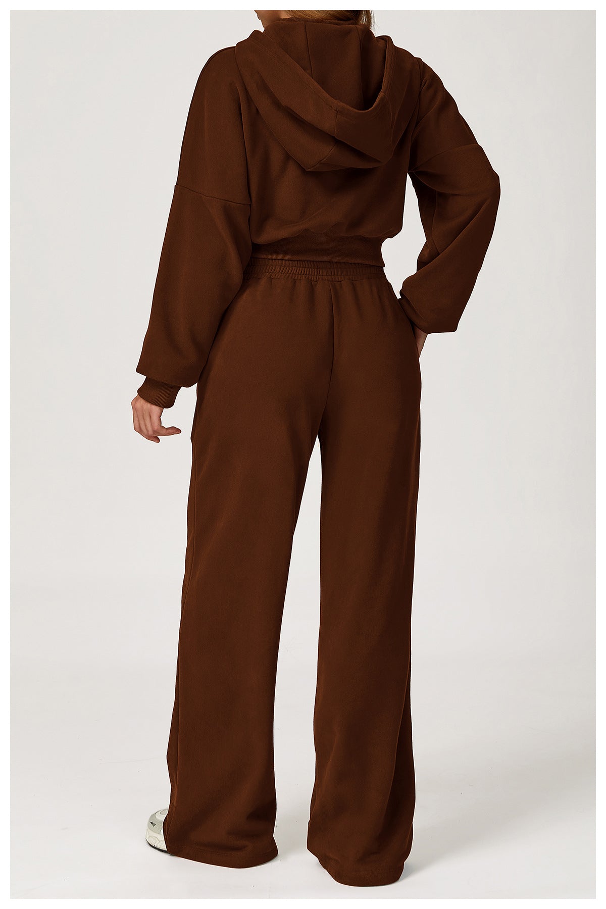 Relaxed Fit Hoodie & Wide-Leg Sweatpant Set
