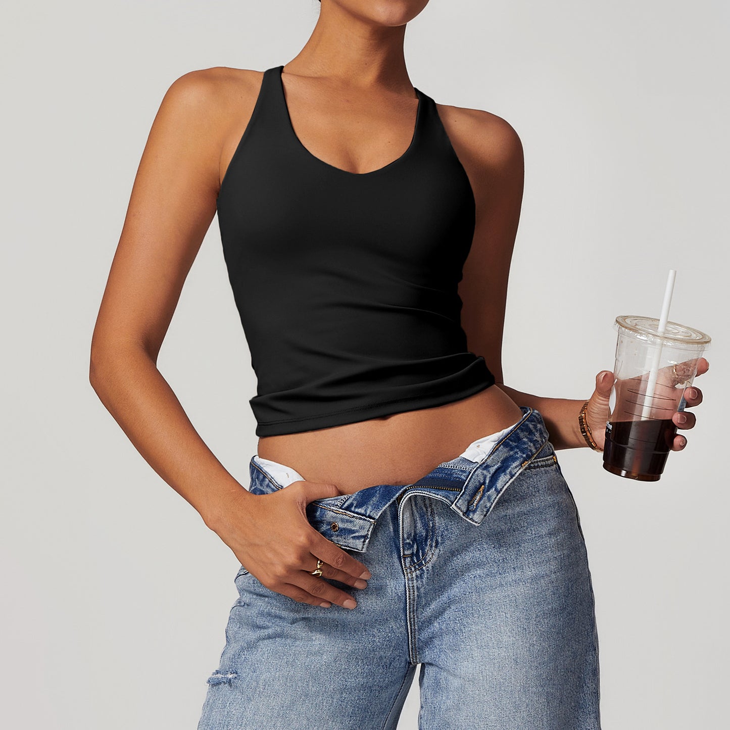 Crossback Sculpt Tank Bra