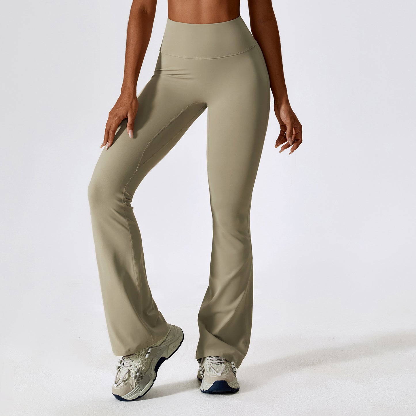 High-Waist Flare Leg Yoga Pants