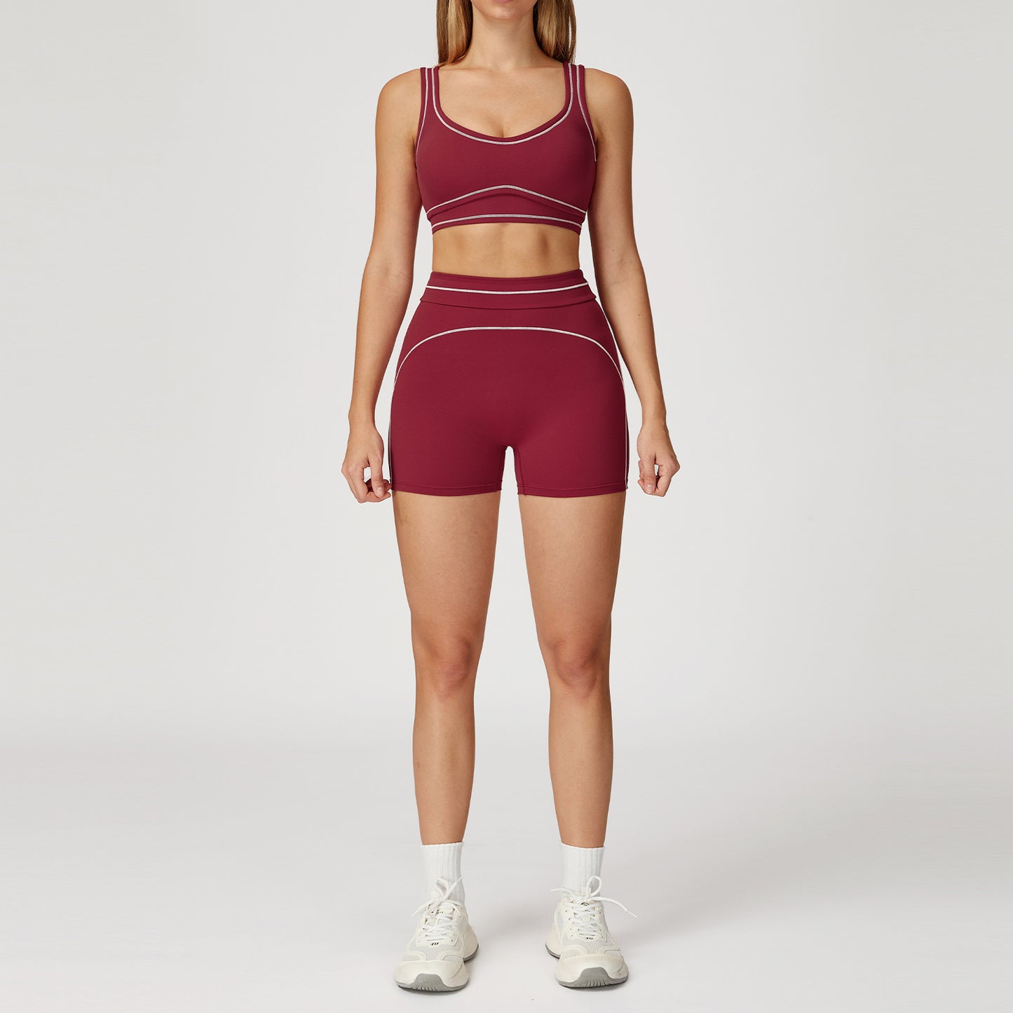 SculptFlex Sports Bra & Training Shorts Set