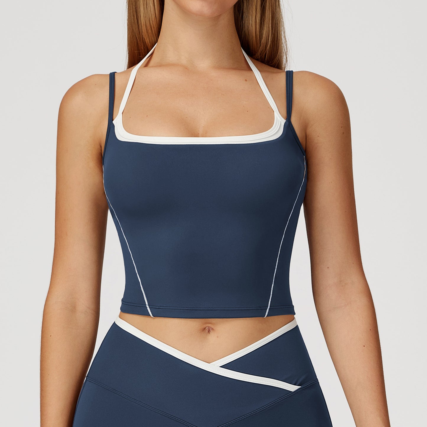 Strappy Square-Neck Workout Tank