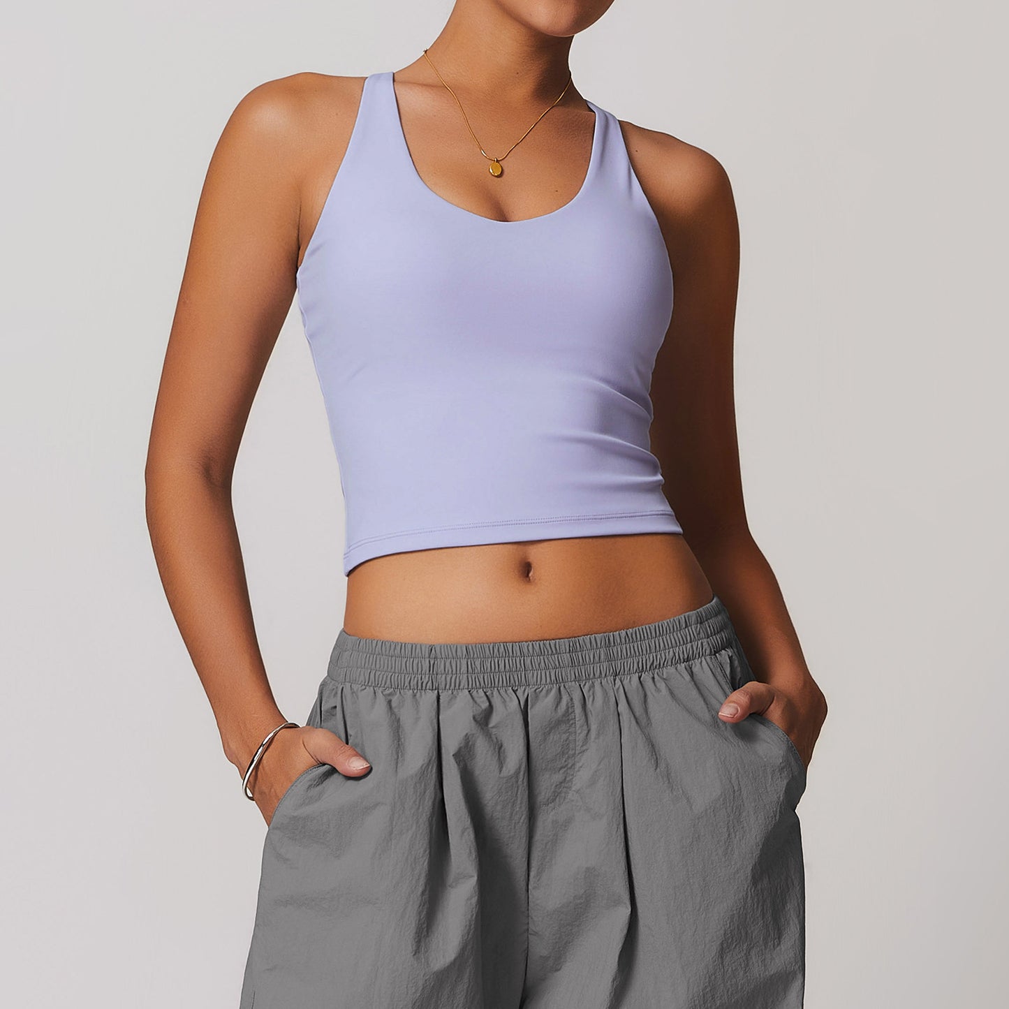 Crossback Sculpt Tank Bra