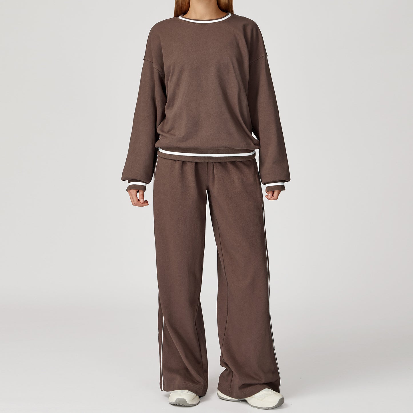 EaseFlow Oversized Sweatshirt & Wide-Leg Pant Set