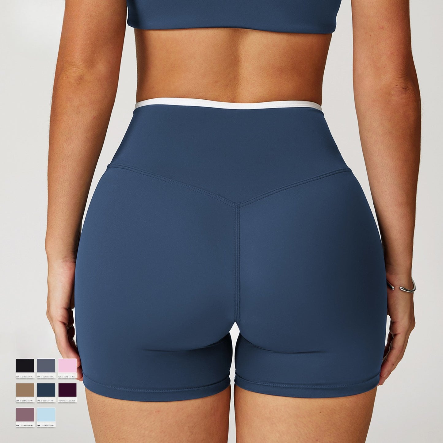 Crossover Waist Workout Shorts