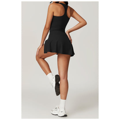 Performance Skirted Workout Set with Built-In Shorts