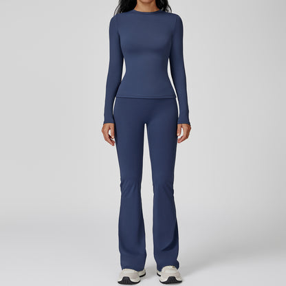PowerFlow Long Sleeve + Flare Leggings Set