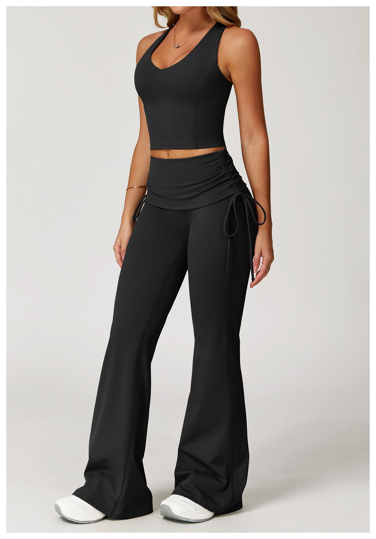 Racer Back Top & Flare Pants Set