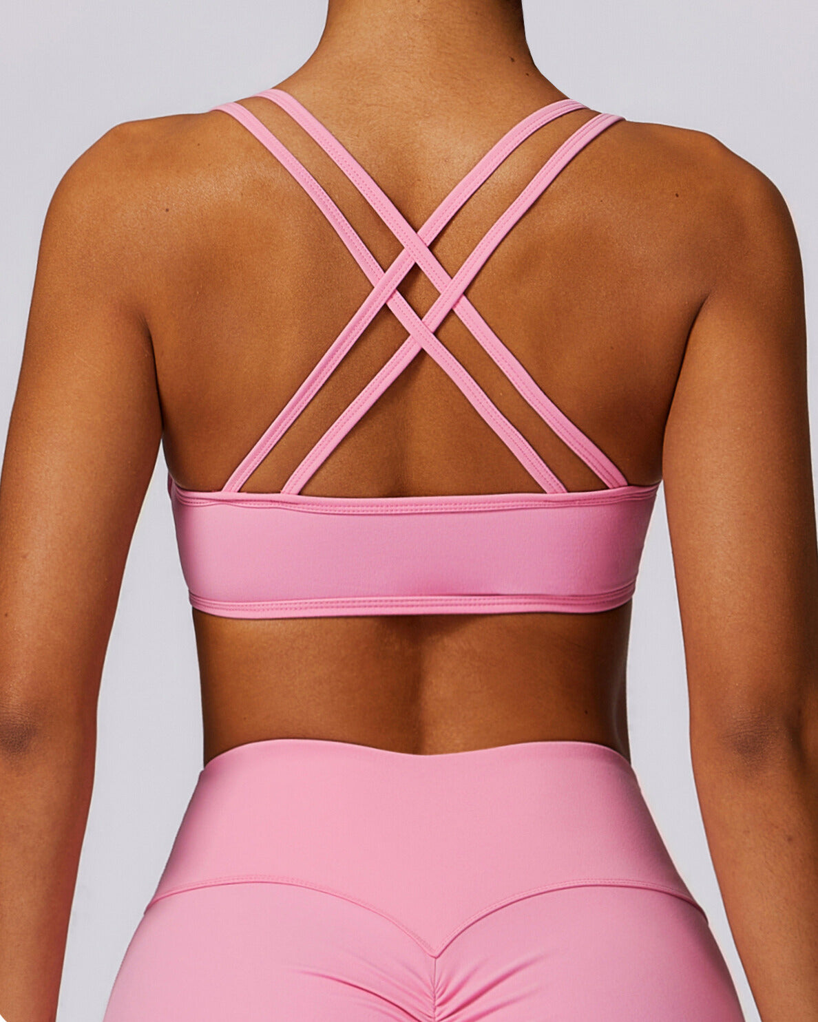 Strappy Back U-Neck Sports Bra
