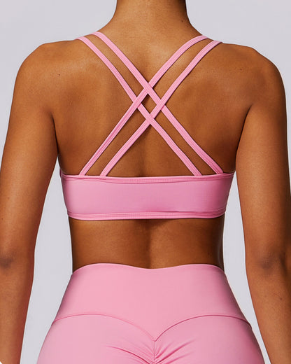 Strappy Back U-Neck Sports Bra