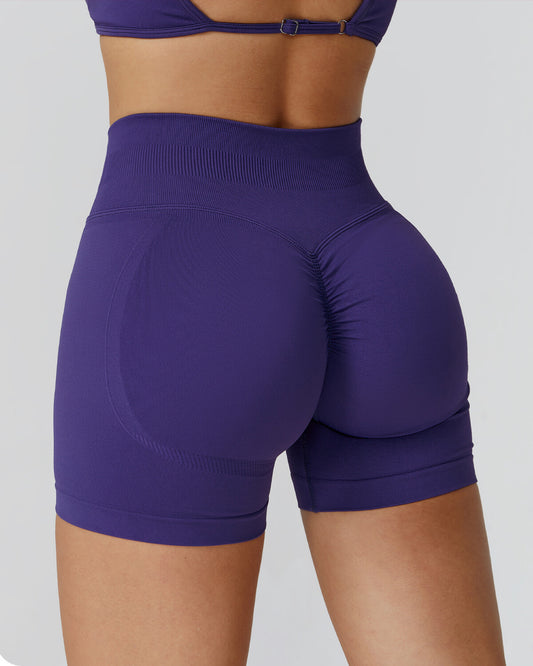 High-Waist Seamless Compression Shorts