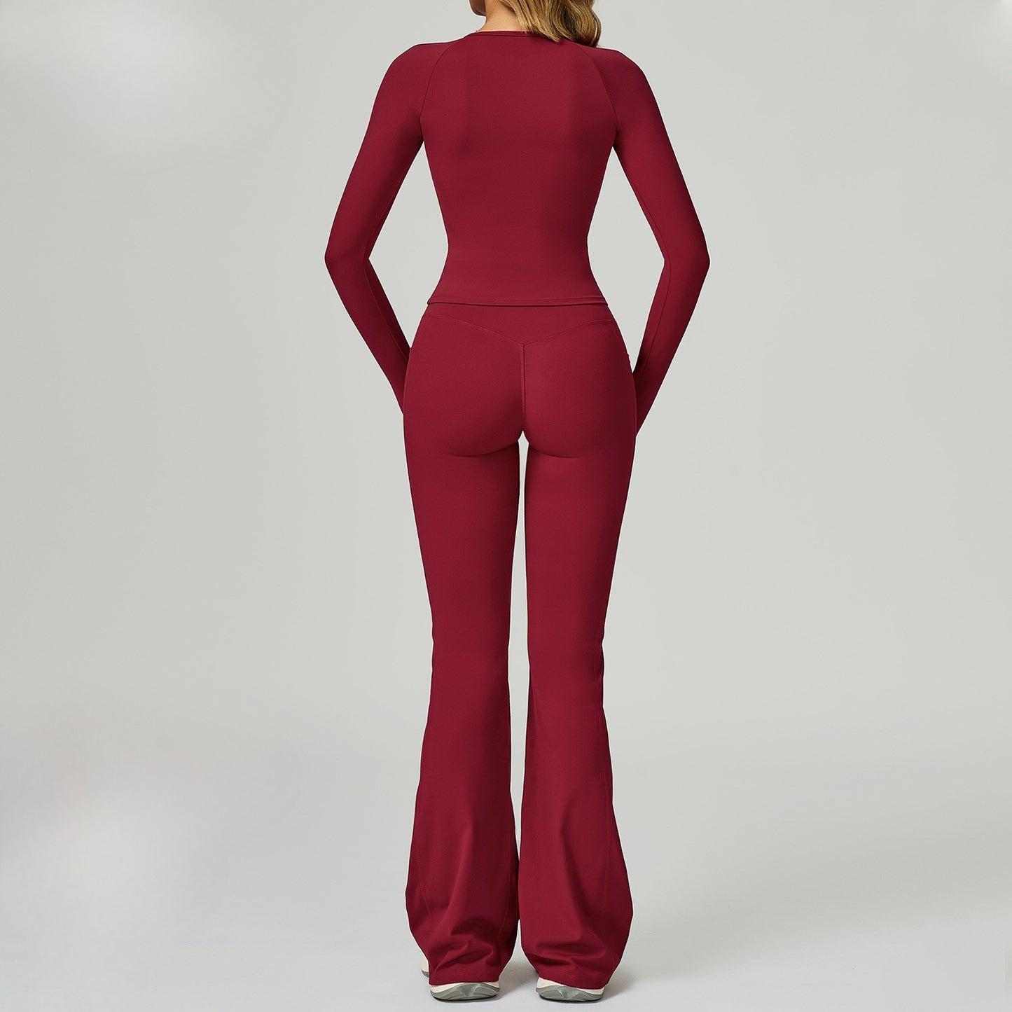 SculptFit Long Sleeve & Flare Pant Set