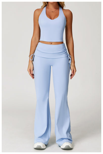 Racer Back Top & Flare Pants Set