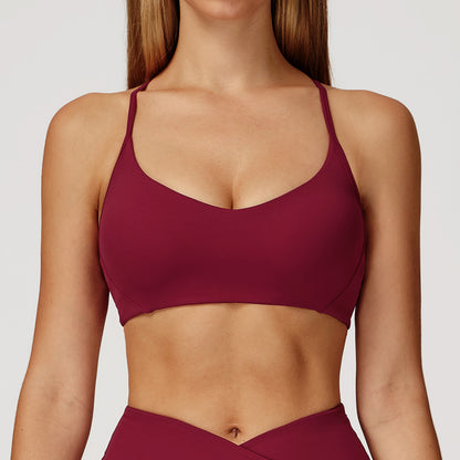 Strappy Racerback Sports Bra