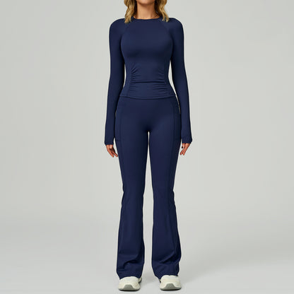 SculptFit Long Sleeve & Flare Pant Set