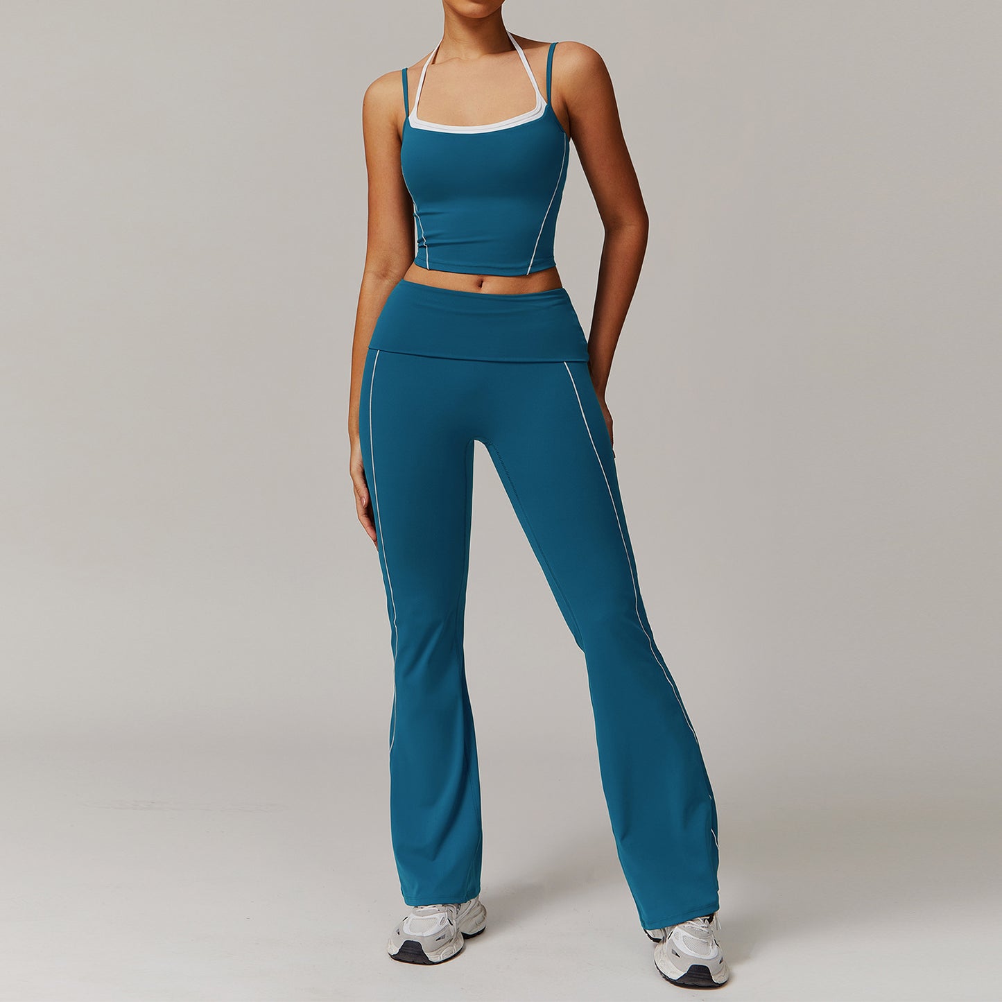 CurveFlex Strappy Tank & Flare Leggings Set