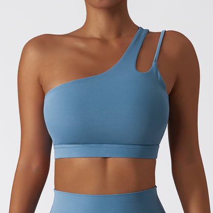 Asymmetry One-Shoulder Sports Bra