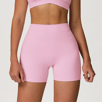 High-Waist Compression Workout Shorts