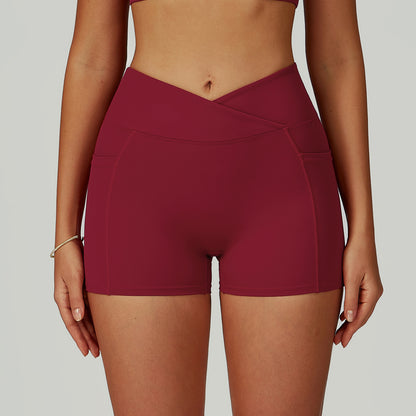 CurveCross High-Waist Workout Shorts