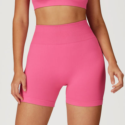 Seamless High-Waist Workout Shorts