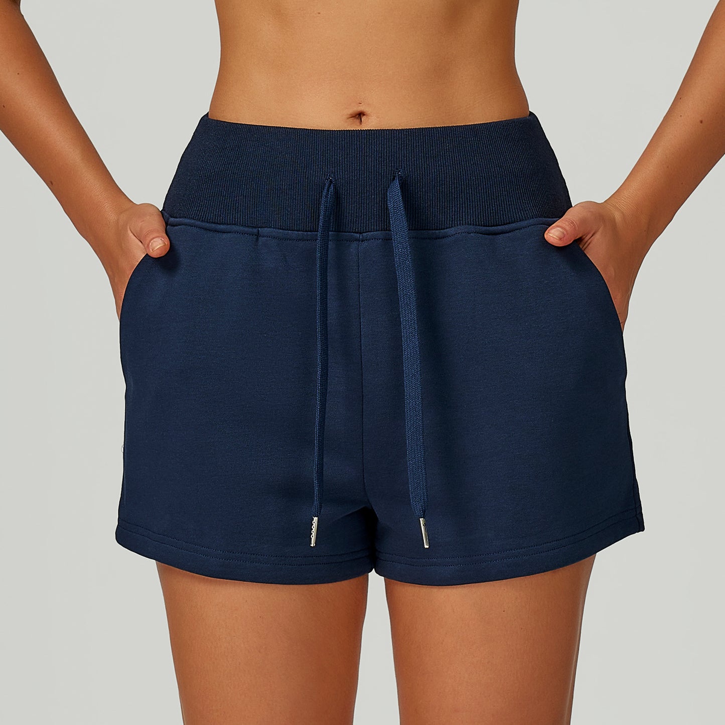 FlexEase High-Waist Drawstring Training Shorts
