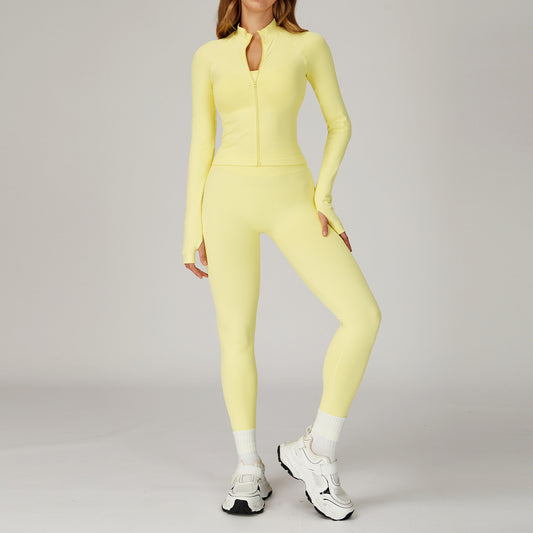 Seamless Zip-Up Jacket & Leggings Set
