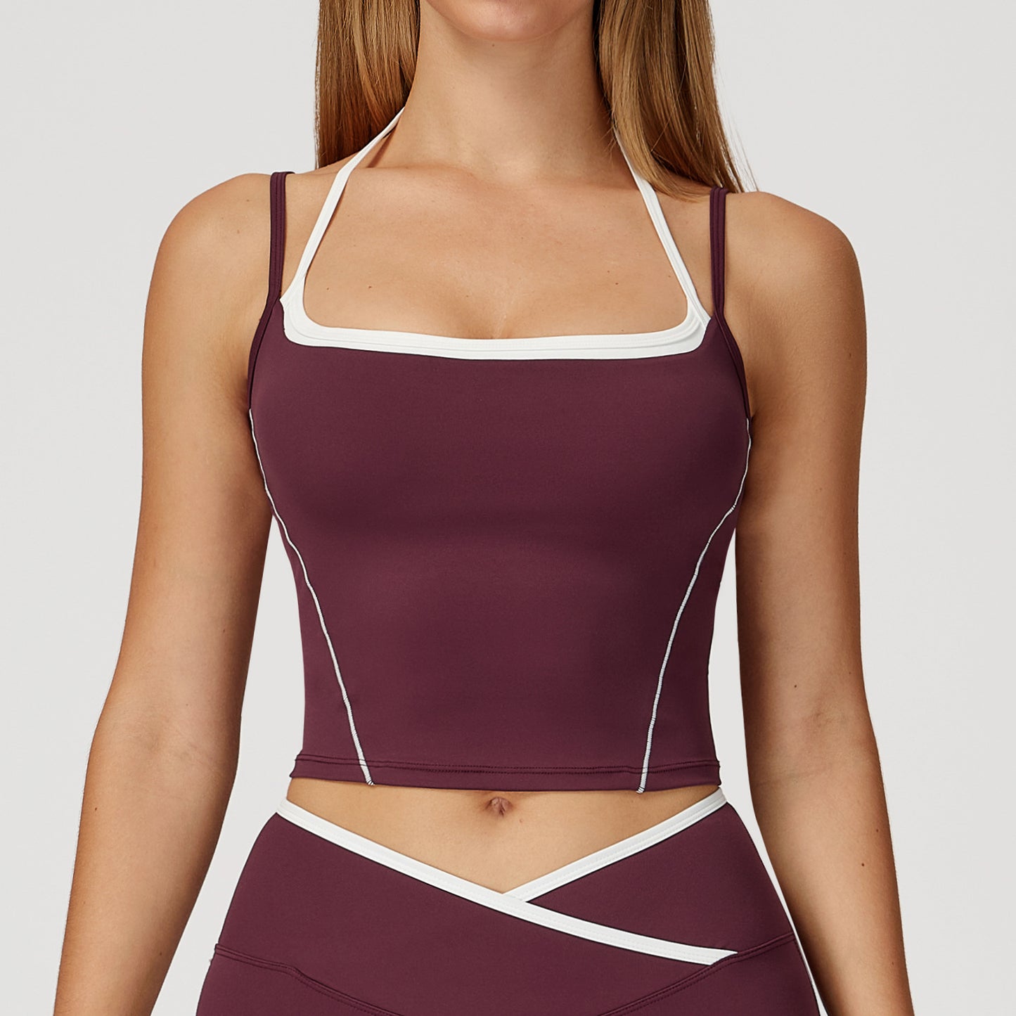 Strappy Square-Neck Workout Tank