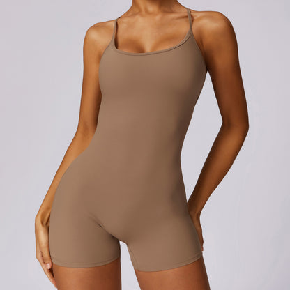 Criss-Cross Back Sculpt Romper