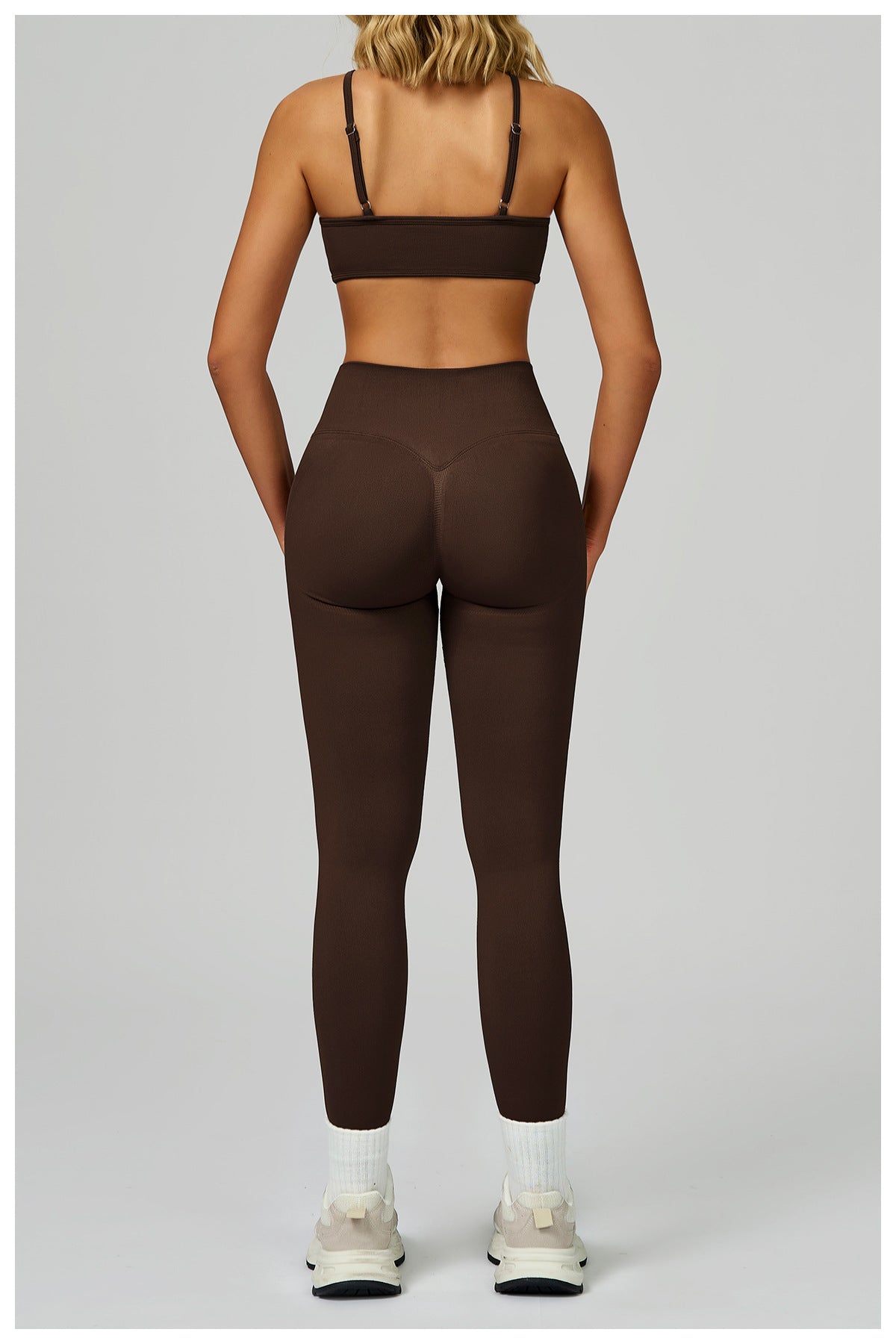 Strappy Sports Bra & High-Waist Legging Set