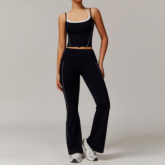 CurveFlex Strappy Tank & Flare Leggings Set