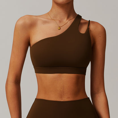 Asymmetry One-Shoulder Sports Bra