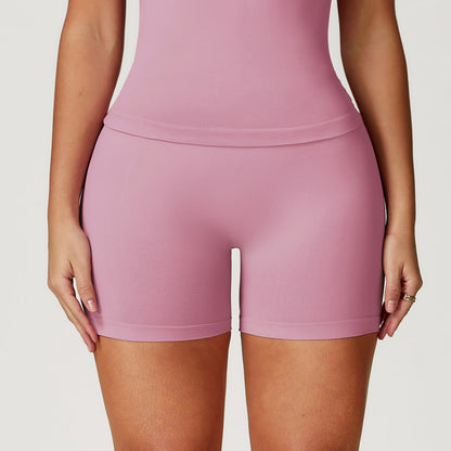 Seamless High-Waist Yoga Shorts