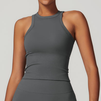 Ribbed Racerback Crop Tank