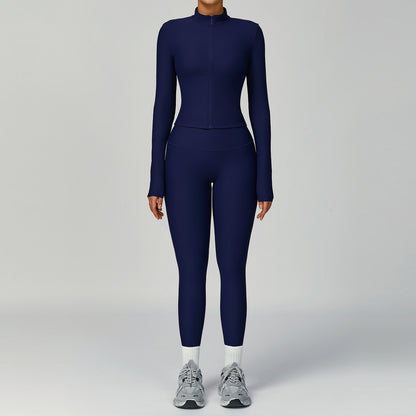 Zip-Up Performance Jacket & High-Waist Legging Set