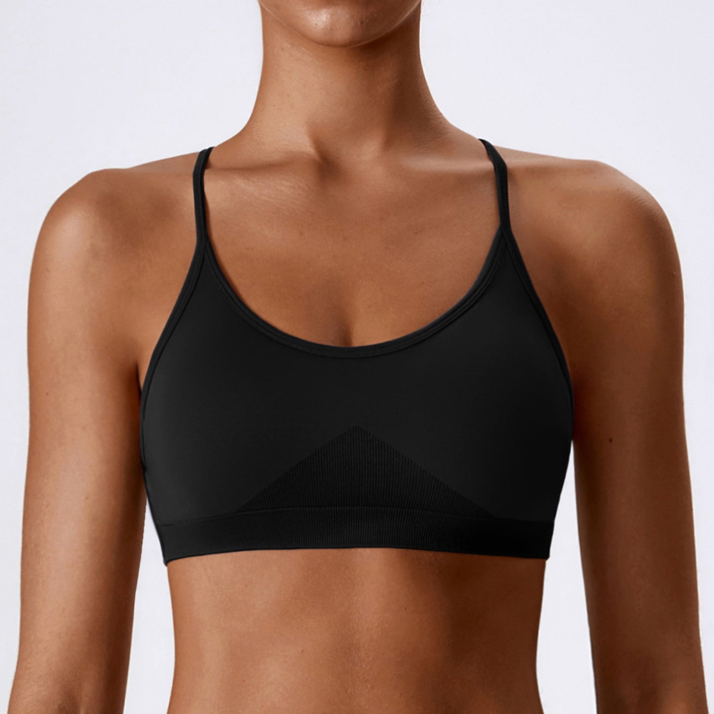 Seamless Strappy Sports Bra