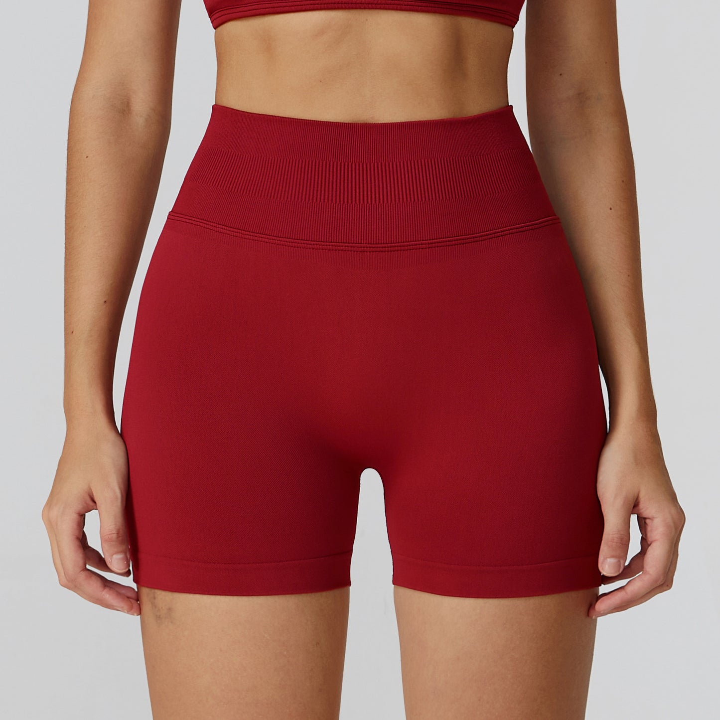 High-Waist Seamless Compression Shorts