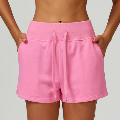 FlexEase High-Waist Drawstring Training Shorts