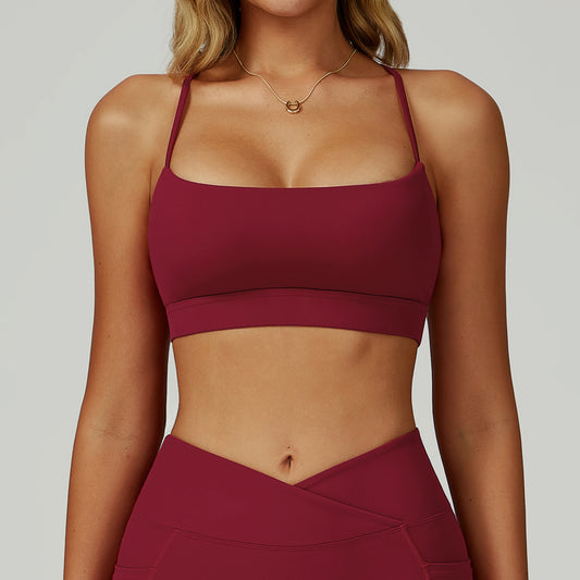 FlexCross Strappy Back Sports Bra
