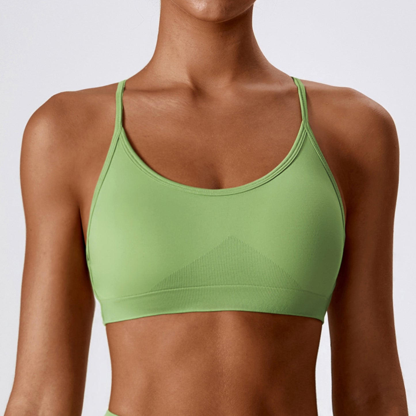 Seamless Strappy Sports Bra