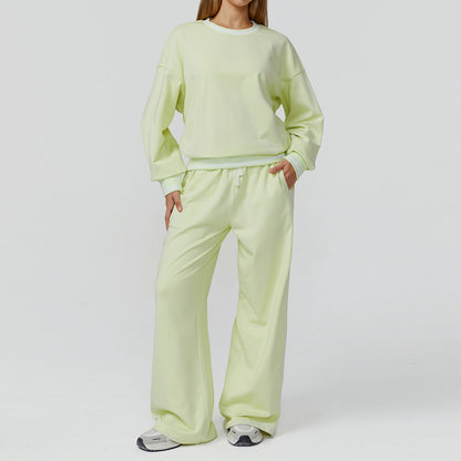 EaseFlow Oversized Sweatshirt & Wide-Leg Pant Set